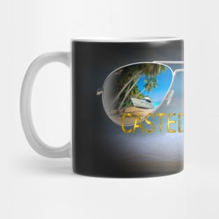 Casted Away Sunglass Tee Mug